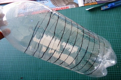 изготовление из пластиковой бутылки троса для прочистки канализаций